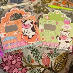2 Cute‎ Cow Spiral Notebook